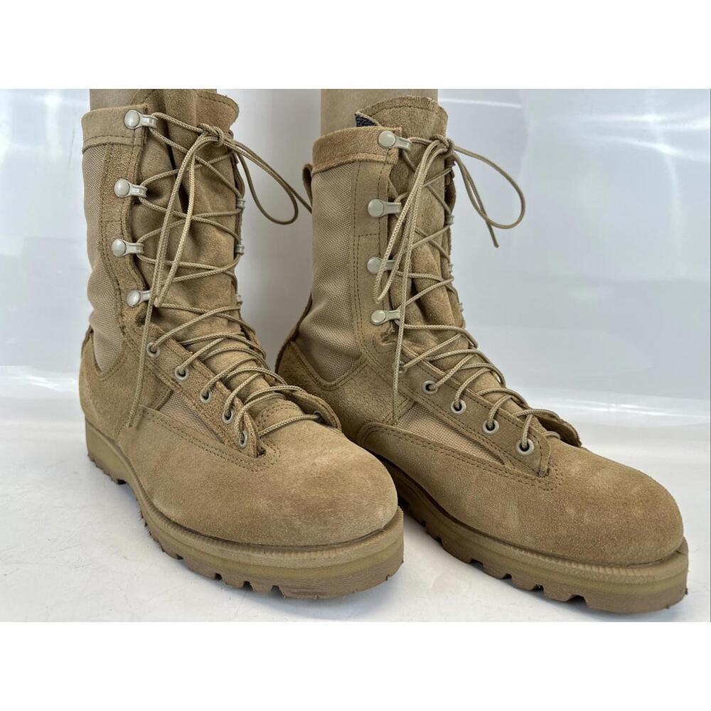 Belleville Infantry Combat Boot 790G Desert Tan Leather, US Army Military sz 9.5